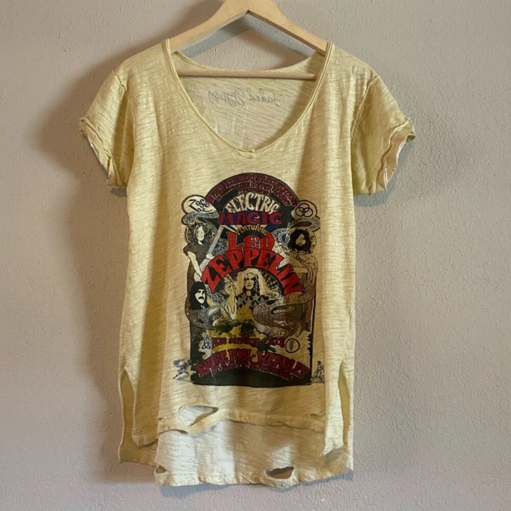 Jaded Gypsy Graphic Short Sleeve Tee - Vintage Led Zeppelin Band Style